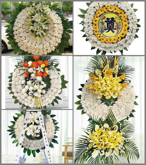 山东青岛平度市云山镇峙戈庄村花圈速递